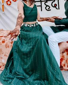 Green Lehenga For Women