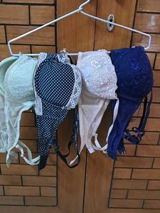 Combo Of Four Premium  Imported Fabric Bra