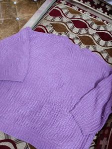 Lavender Knit Pullover