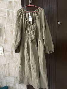 Olive Green Casual Dress - New with Tag