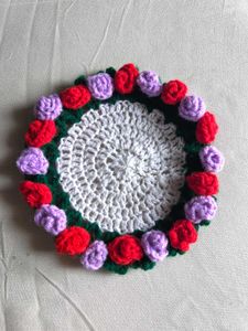 Crochet Floral Bouquet Coaster