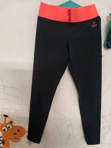 Active Black &amp; Coral Leggings
