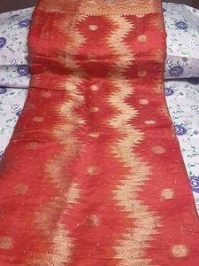 Red &amp; Gold Ethnic Fabric