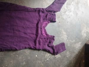 Purple Embellished salwar suit