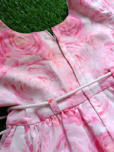 Flower Print Frocks For Girls
