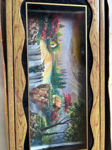 Framed Waterfall Landscape Art