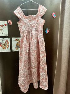 Elegant Pink Floral Dress