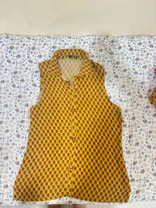 Printed Sleeveless Top