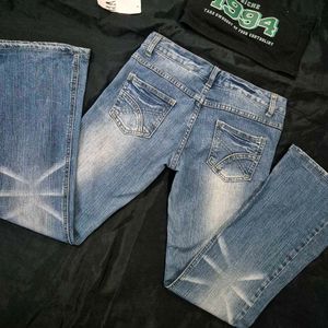 low waist bootcut /Flared Y2K Denim Jeans