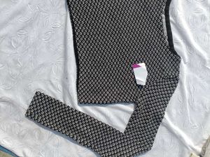 Zara Patterned Long Sleeve Sweater