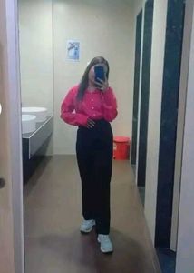 Pink Button-Down Top