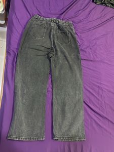 Charcoal Wide Leg Jeans