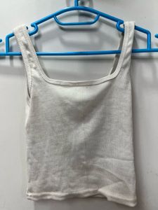White Crop Top
