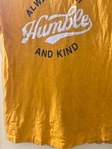 Yellow Embroidered Kurta and T-shirt