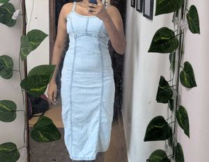 Combo Of Crop Top And Denim S Size