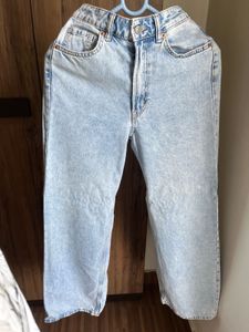 H&amp;M Wide Leg Blue Jeans