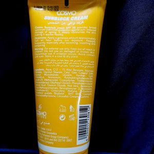 Cosmo Sunblock cream(100ml) made in dubai UAE
