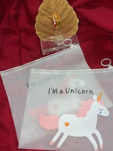 Unicorn Zipper Pouches - Set of 2