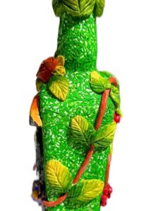 Bird Design On Decorative Bottle Art