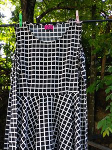 Black and White Checkered Frock