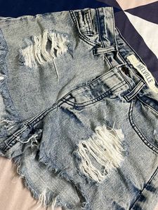 brandy melville distressed shorts