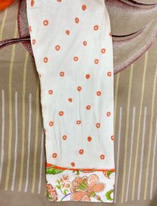 Floral Cotton Maxi Dress With Pants &amp; Dupatta