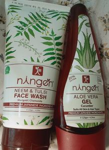 Ningen Face Wash And Aloe Vera Gel