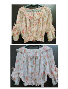 Floral Ruffle Blouse