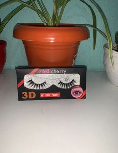 Red Cherry Eyelash With Glue And Plum Sheer Matte Day Cream