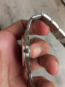 Seiko Orignal Japan Quartz Black Mens Two Tone .