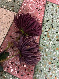 Set of 2 Purple Artificial Flower