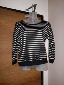Black &amp; White Vertical Stripes Full Co-ord