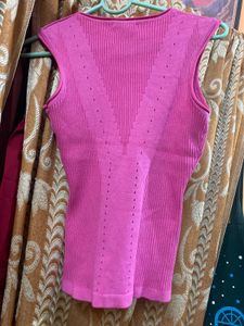 Pink Crop Top