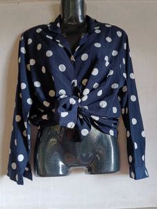 Made In Korea Polka Dot Navy Blue