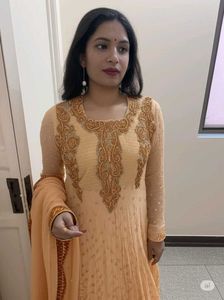 Elegant Peach Anarkali