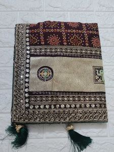 Elegant Bandhani Saree