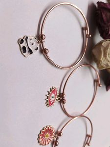 Rose Gold Bracelet Set Of 3