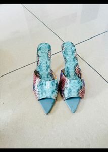 beautiful blue mukti heels