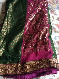Green and wine Color Combination With Work