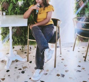 Mustard Off-Shoulder Top