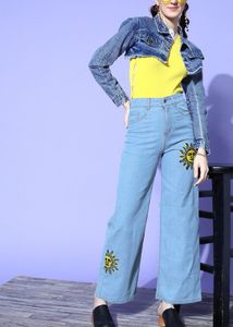 Sassafras High Rise Straight Fit Jeans