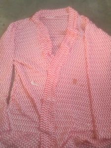 Pink Zig-Zag Print Blouse