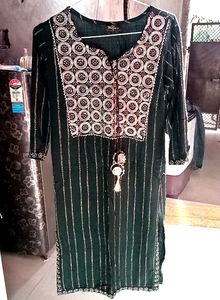 Mehndi Colour Suit Plazo With Dupatta Set
