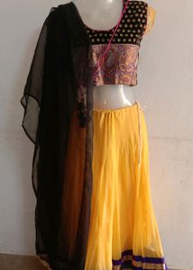 Yellow Lehga Choli