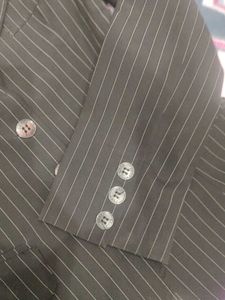 Striped Blazer with Floral Lining