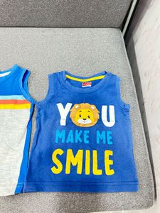 Babyhug 6-9 Months Sleeveless T-shirt