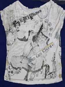 White Graphic Print T-Shirt
