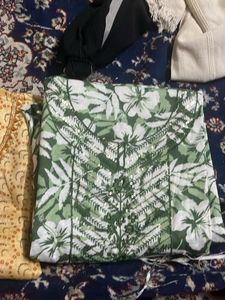 2combo Slub Floral Print Kurti