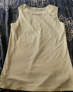 Fluorescent Yellow Sleeveless Top
