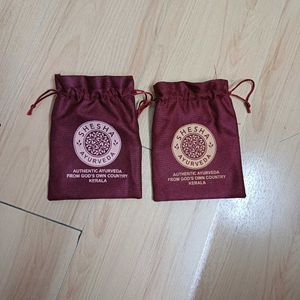 Shesha Ayurveda Jute Fabric Pouches